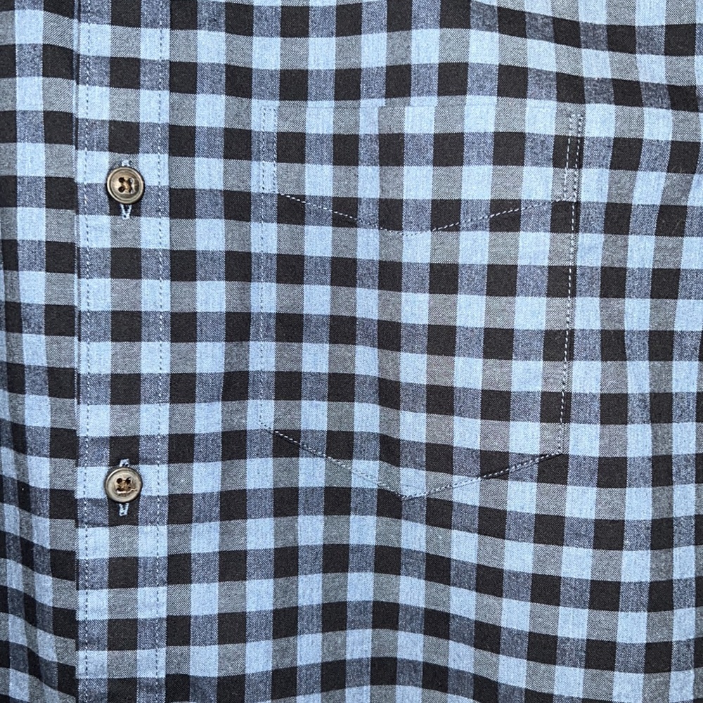 American Eagle Checkered Button Down Size M Class… - image 3